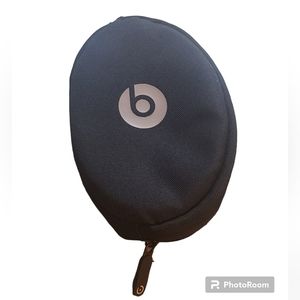 Beats Dre Soft Zipper Pouch For Headphones Neoprene Bag Case Only Black/Black In